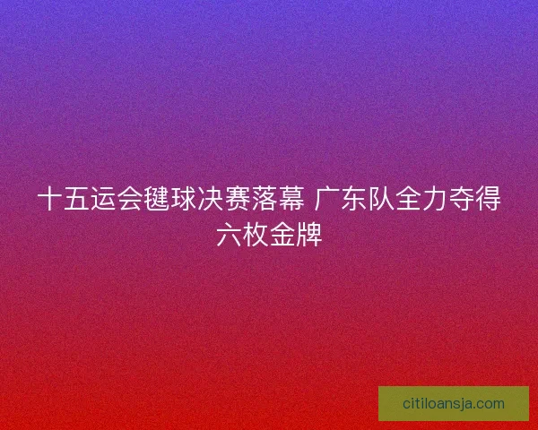 十五运会毽球决赛落幕 广东队全力夺得六枚金牌 十五运会毽球决赛落幕 广东队全力夺得六枚金牌